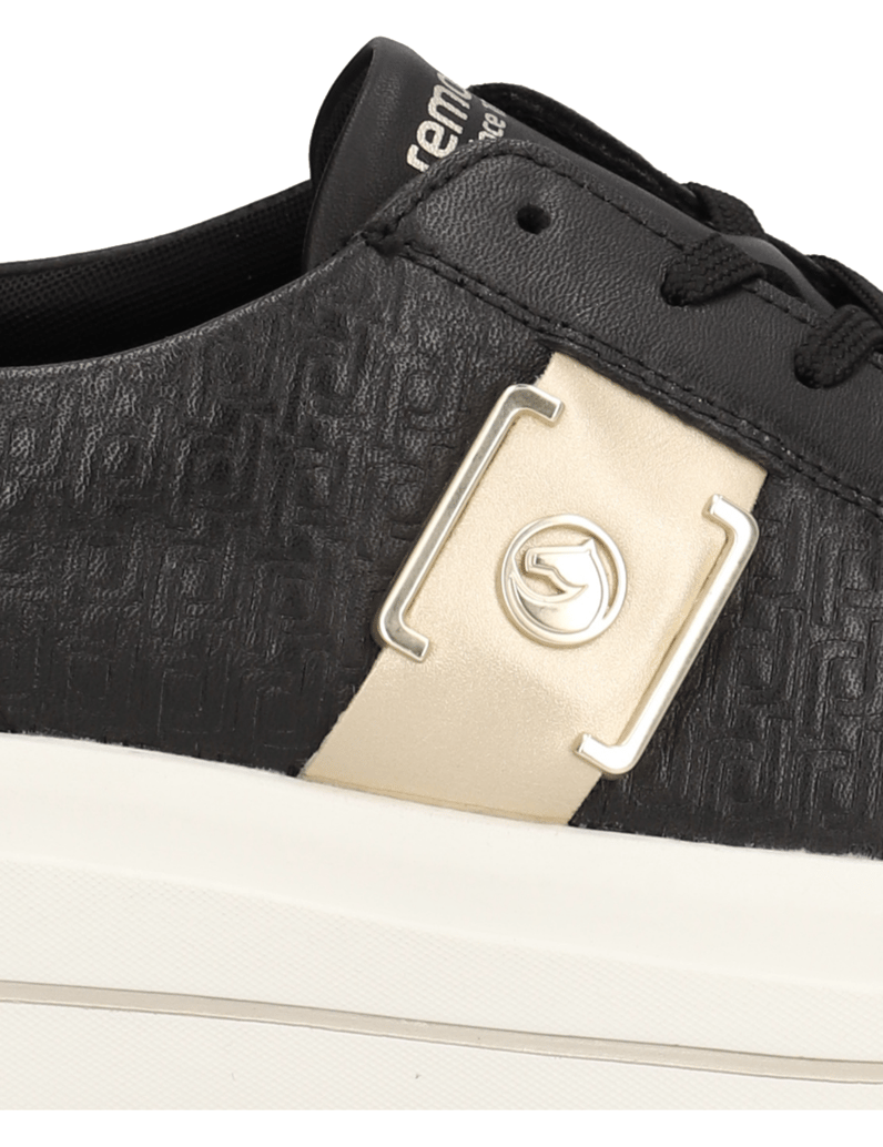 Remonte-imitácia-kože-tenisky-čierna