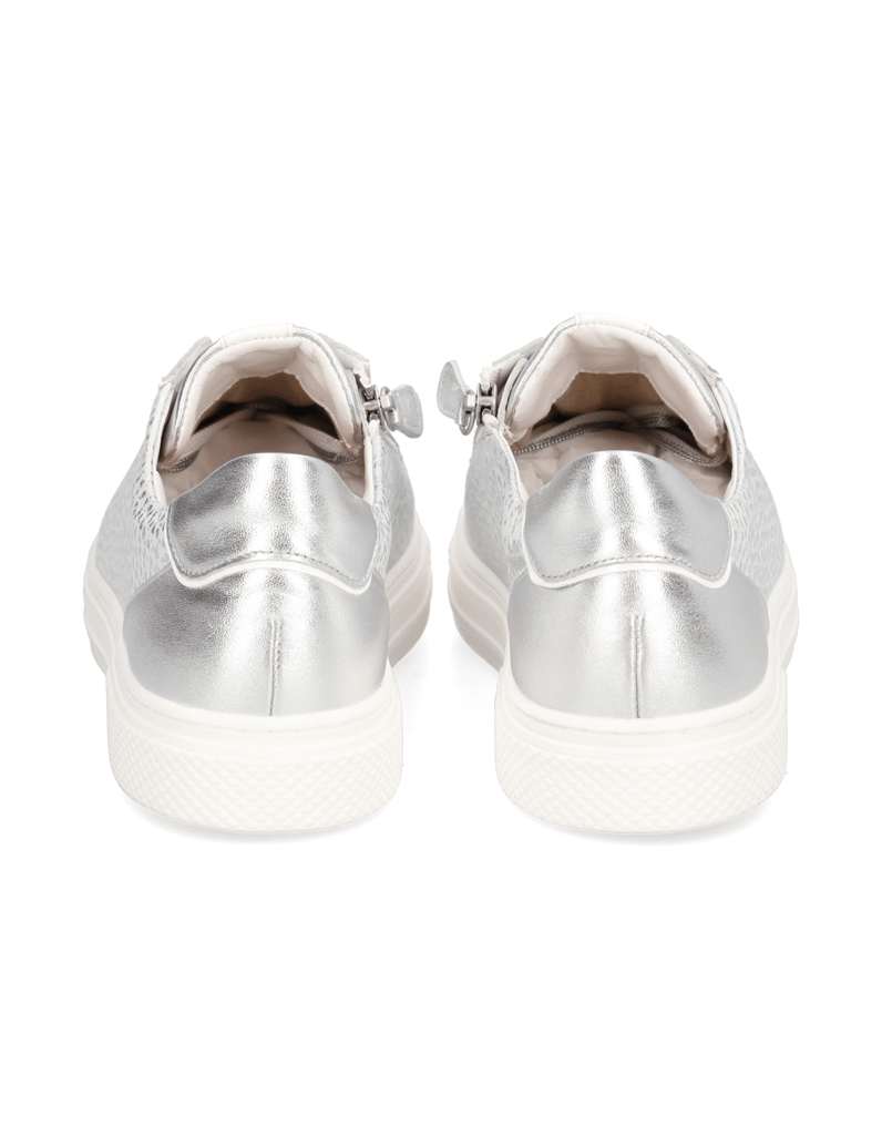 HASSIA-Glattleder-Sneaker-silber