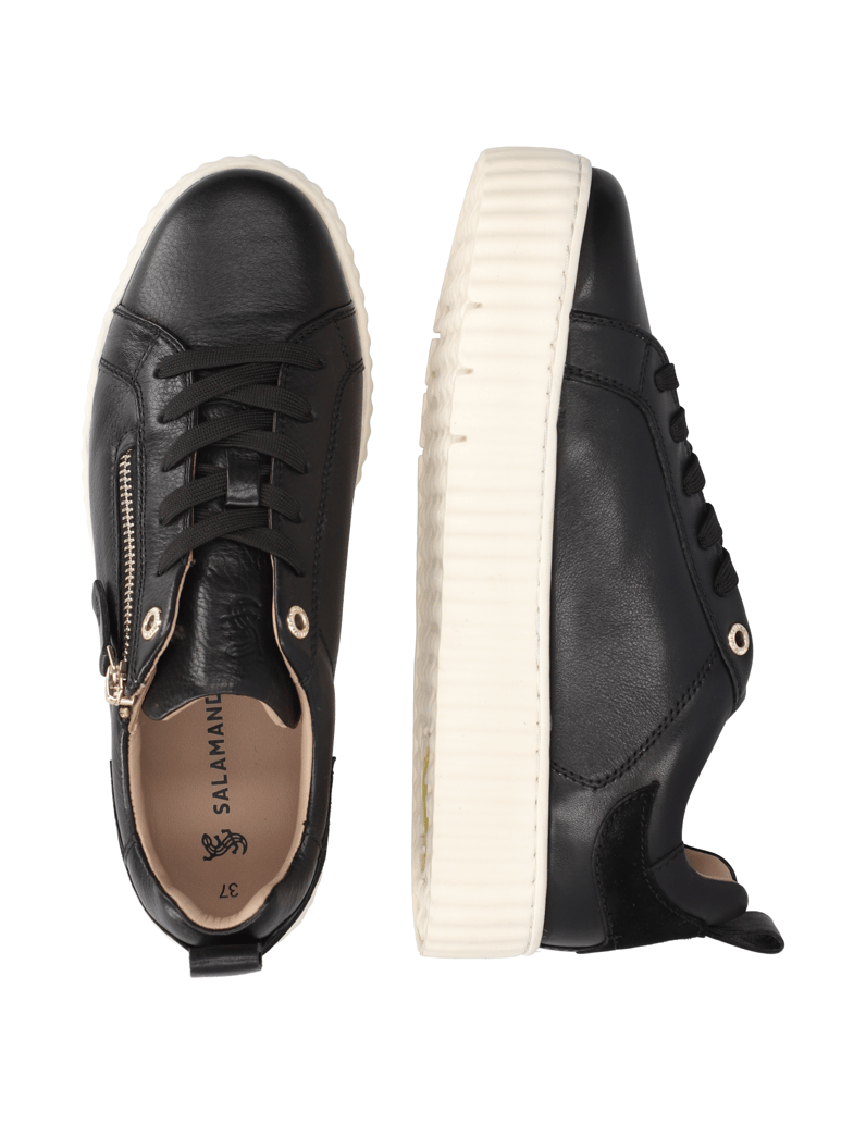 Salamander-hladká-koža-tenisky-čierna