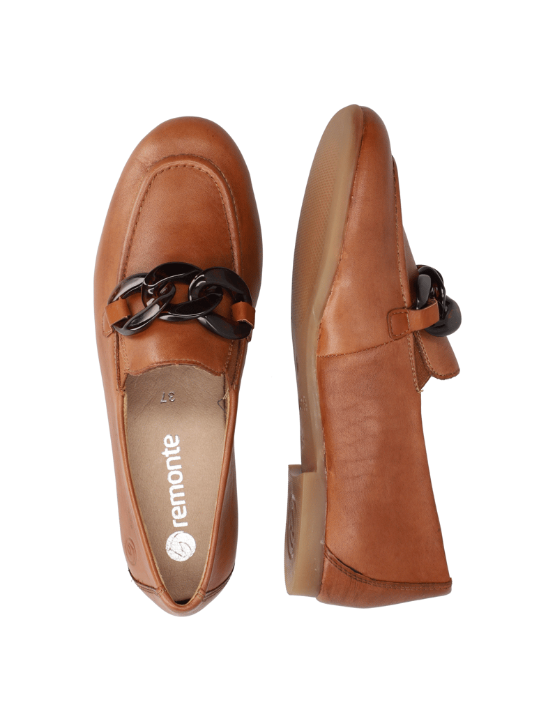 Remonte-hladká-koža-klasická-nazúvacia-obuv-čierna