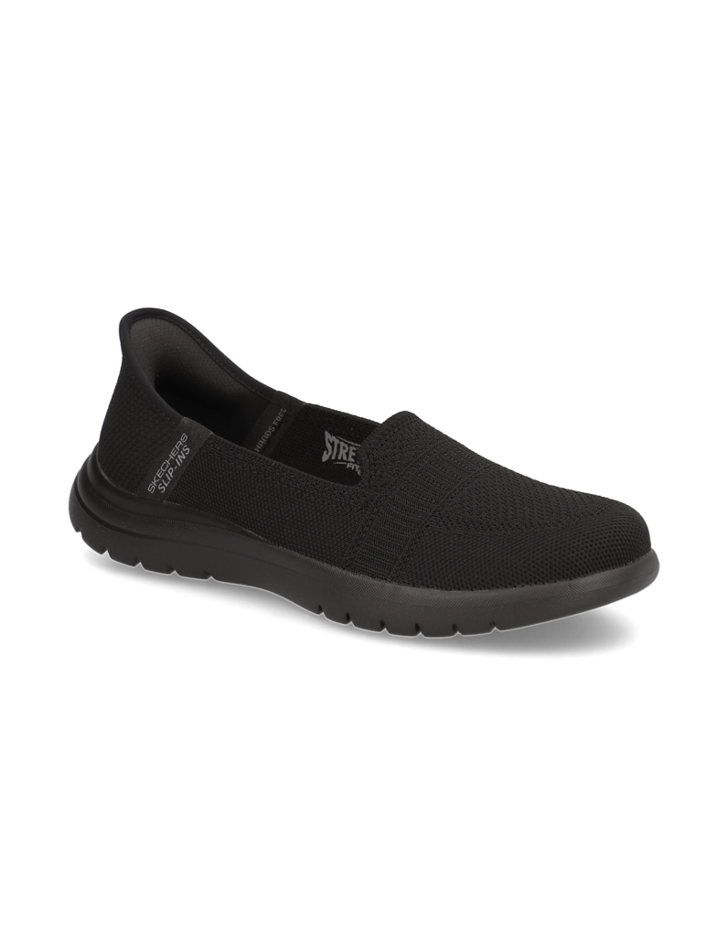 Skechers-SLIP-INS---CAMELLIA-schwarz