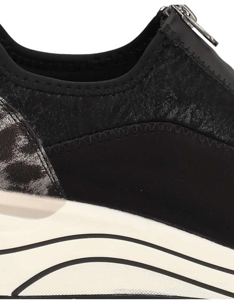 Remonte-Textil-Slipper-sportiv-schwarz