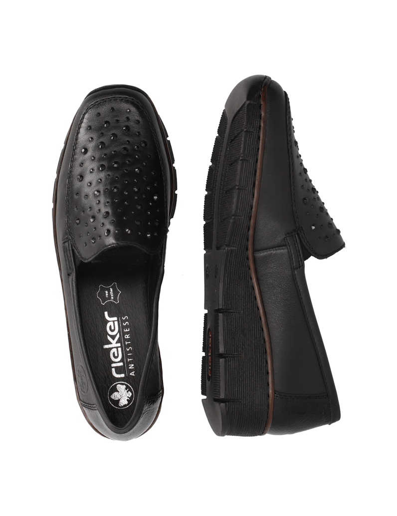 Rieker-hladká-kůže-klasické-nazouvací-boty-černá