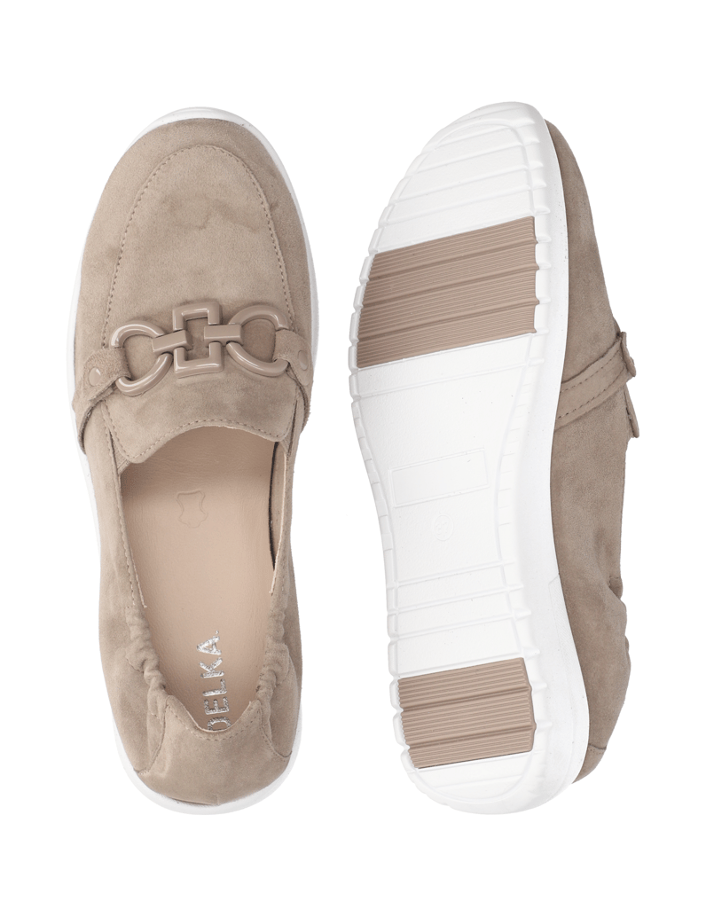 DELKA-Slipper-sportiv-beige