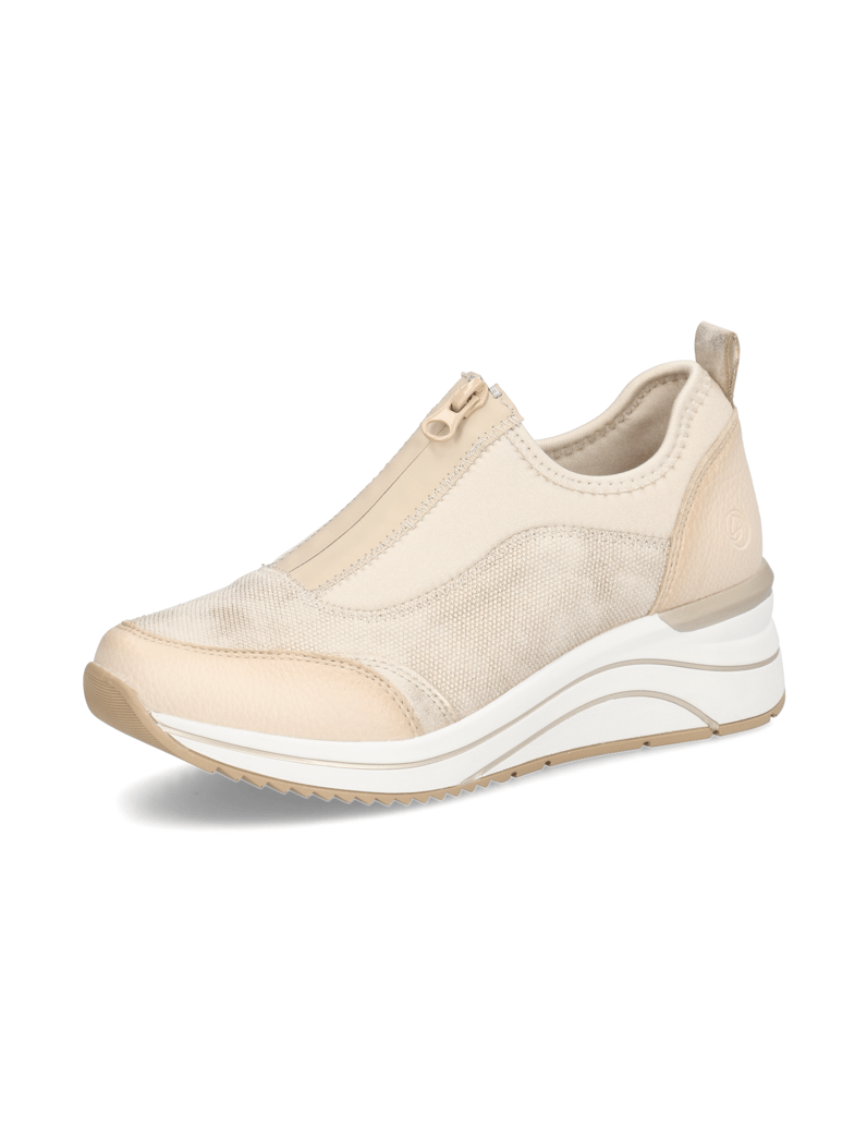 Remonte-textil-klasická-nazúvacia-obuv-béžová