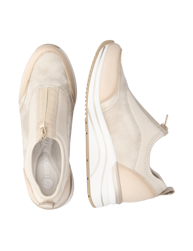 Remonte-textil-klasická-nazúvacia-obuv-béžová