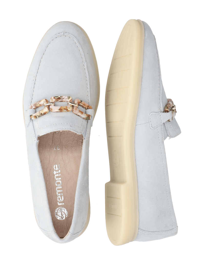 Remonte-velúr-klasická-nazúvacia-obuv-béžová