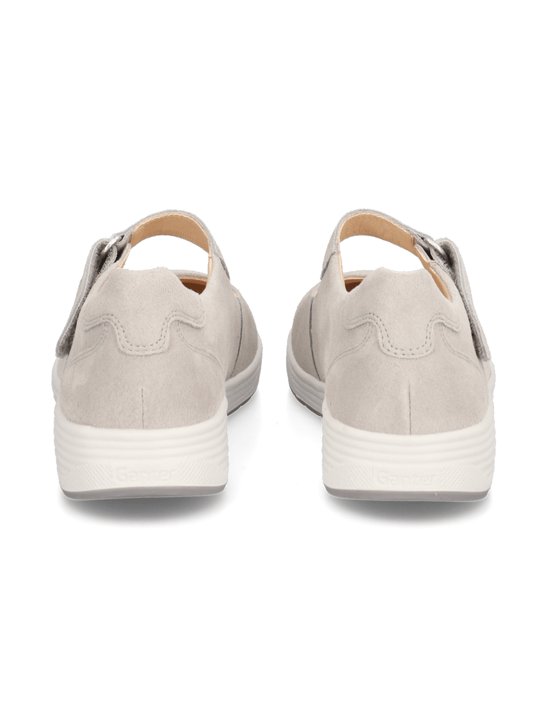 Ganter-Veloursleder-Ballerina-grau
