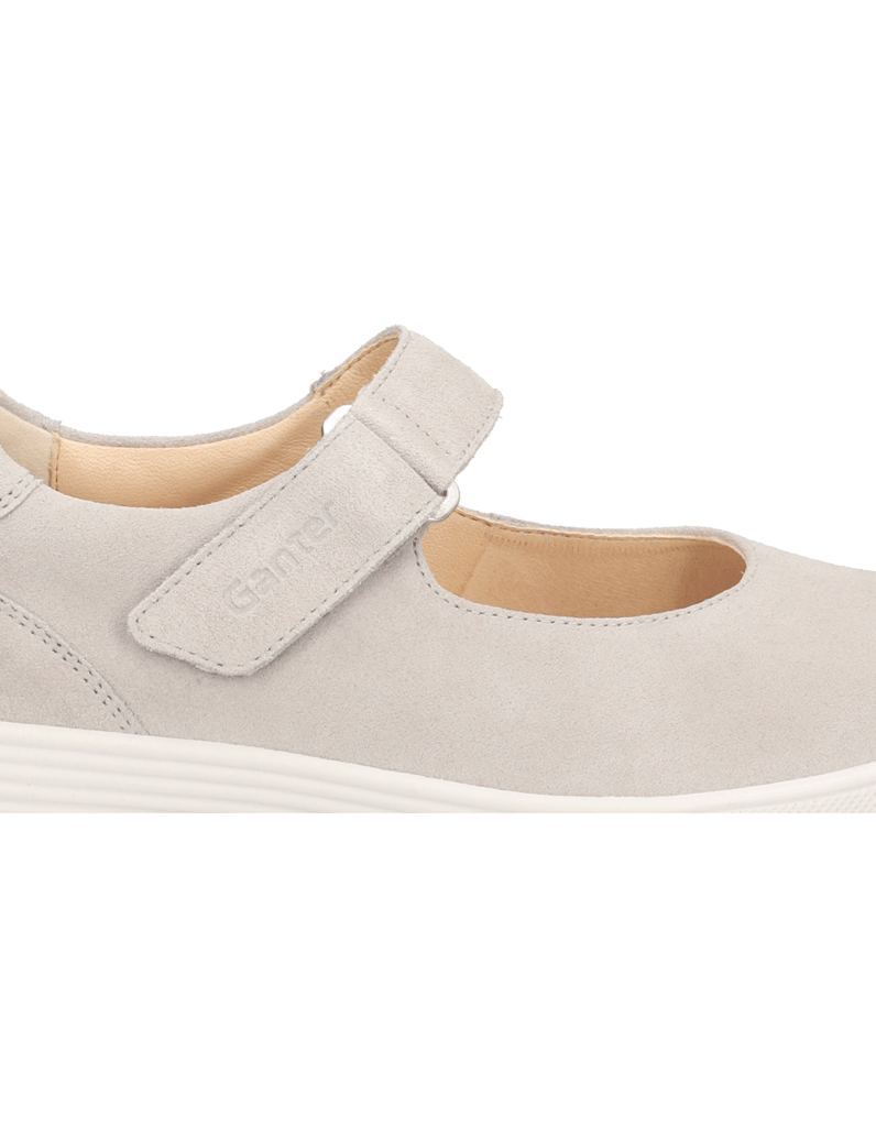 Ganter-Veloursleder-Ballerina-grau