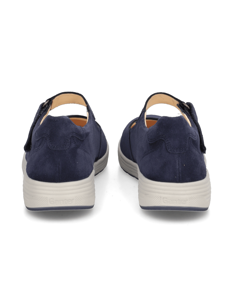 Ganter-Veloursleder-Ballerina-grau