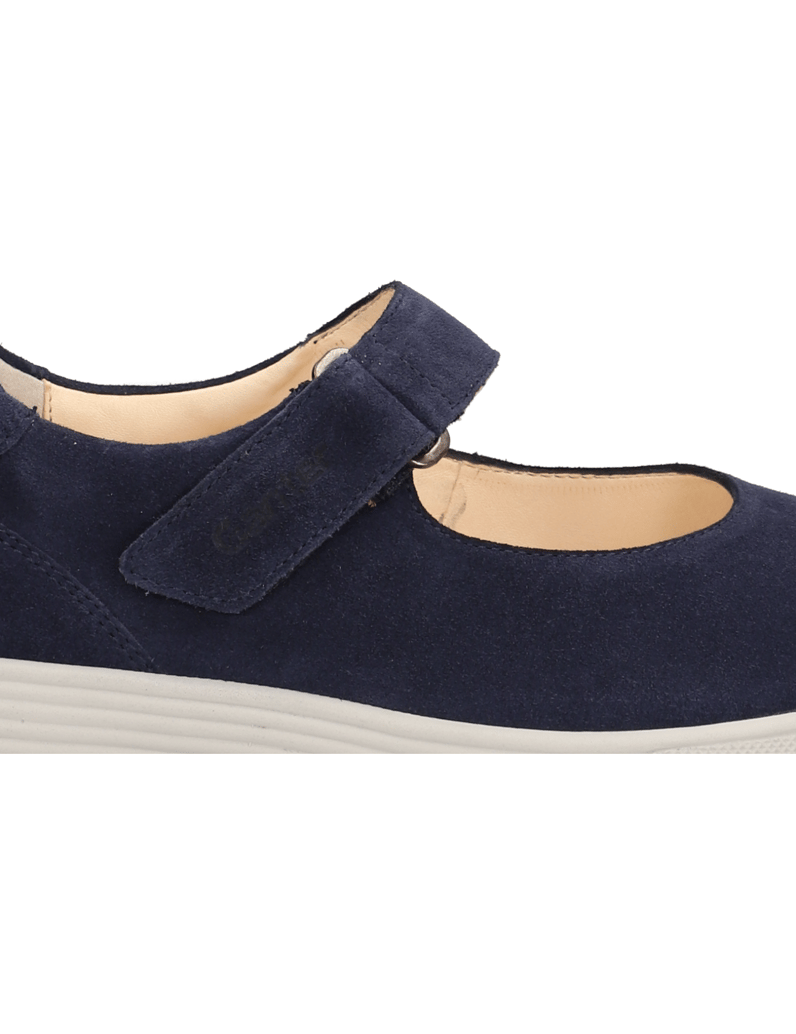 Ganter-Veloursleder-Ballerina-grau