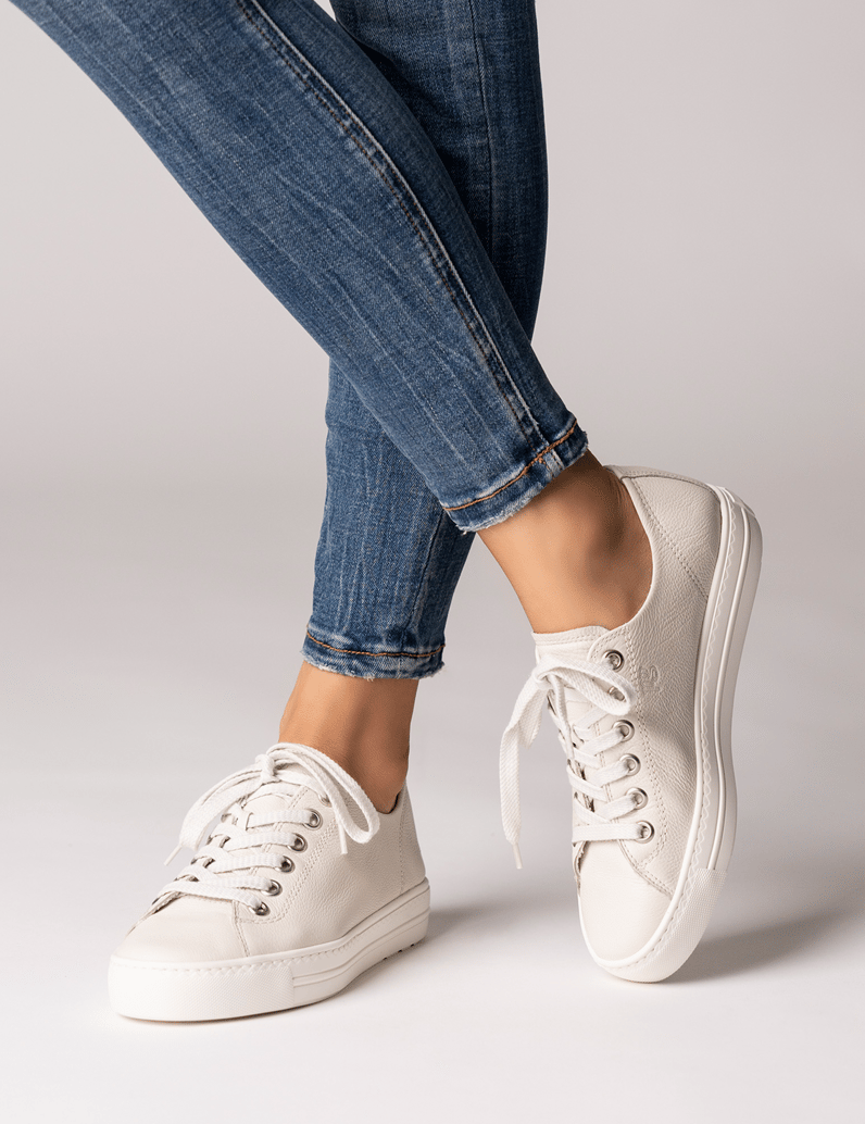 PAUL-GREEN-Glattleder-Sneaker-beige