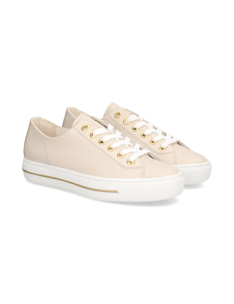 PAUL-GREEN-Glattleder-Sneaker-beige