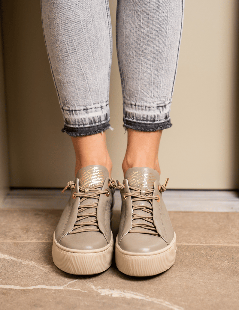 PAUL-GREEN-hladká-koža-tenisky-biela