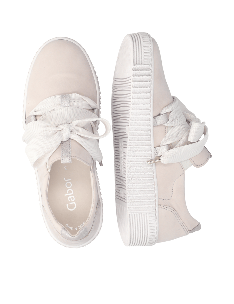 Gabor-Nubukleder-Sneaker-weiss