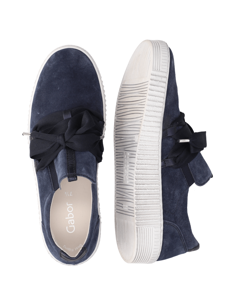 Gabor-Veloursleder-Sneaker-weiss