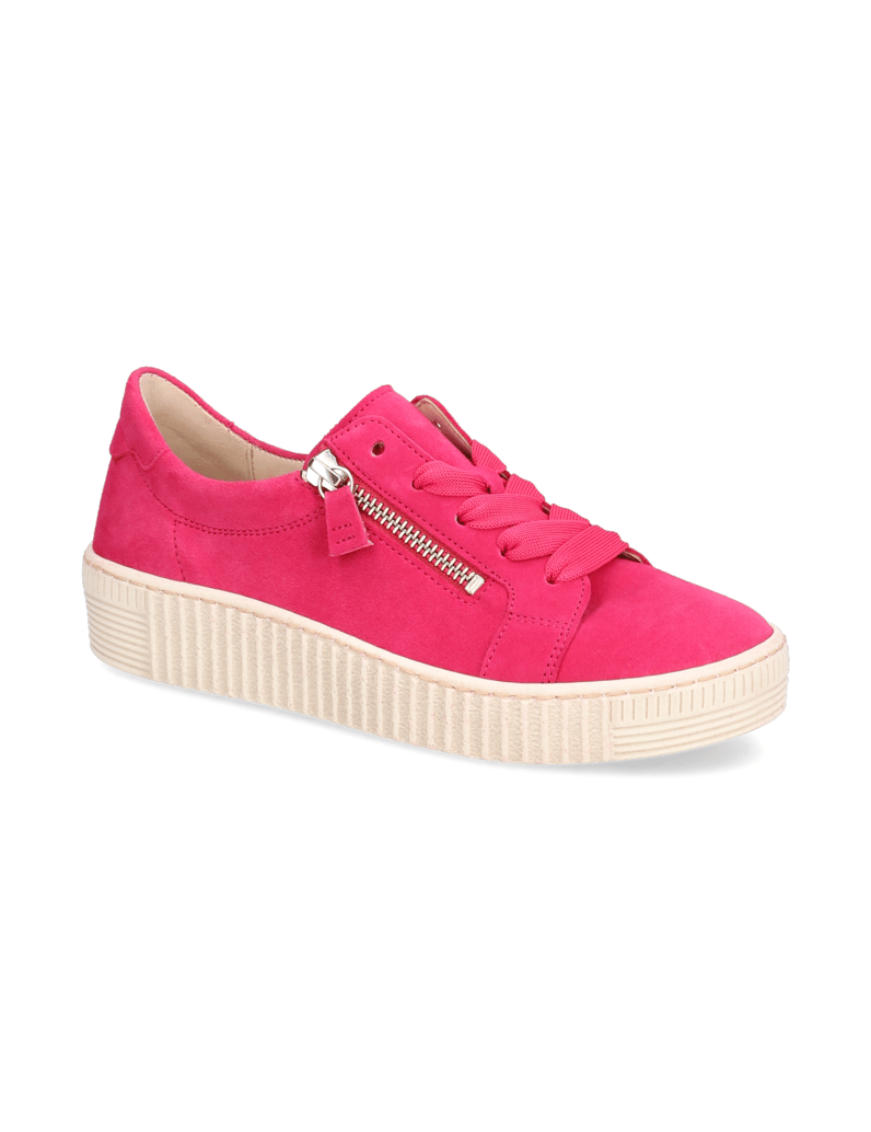 Gabor-Veloursleder-Sneaker-oliv