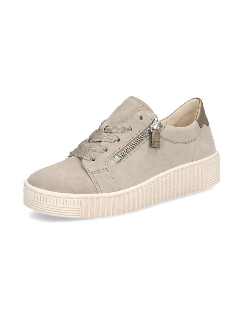 Gabor-Veloursleder-Sneaker-oliv
