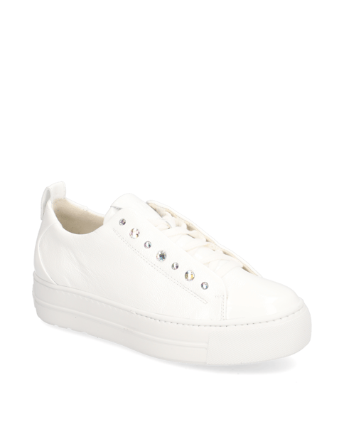 

lakovaná koža tenisky, Biela