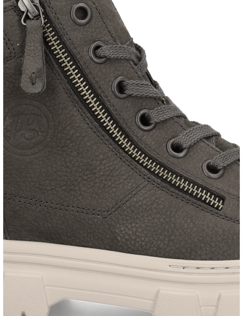 PAUL-GREEN-Nubukleder-Sneaker-Mid-Cut-grau
