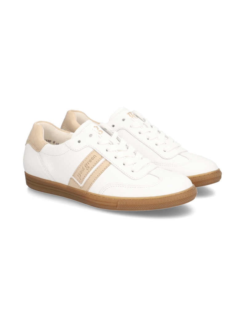 PAUL-GREEN-Lederkombination-Sneaker-weiss
