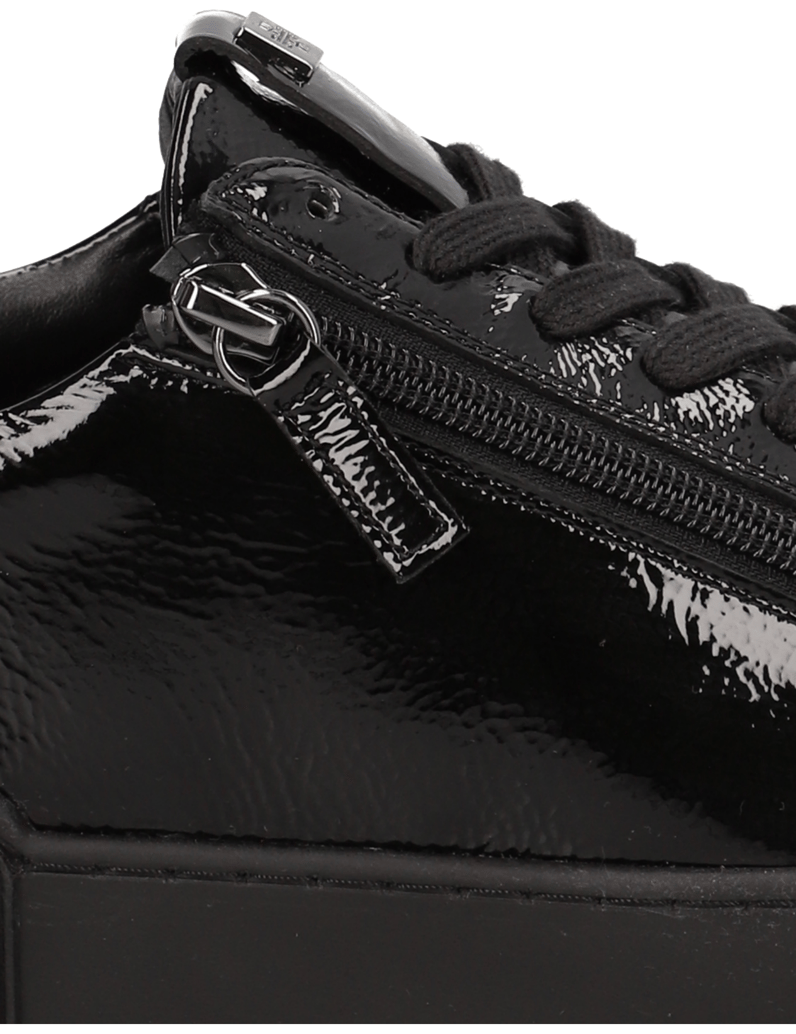 Högl-Lackleder-Sneaker-schwarz