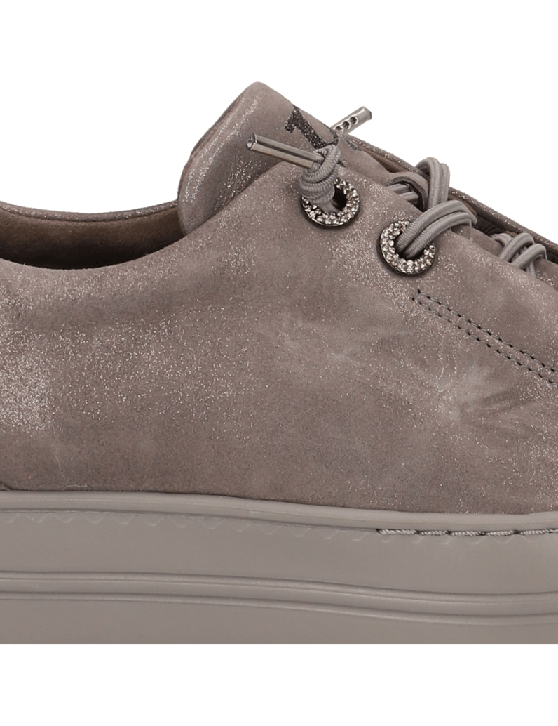 PAUL-GREEN-Veloursleder-Sneaker-silber