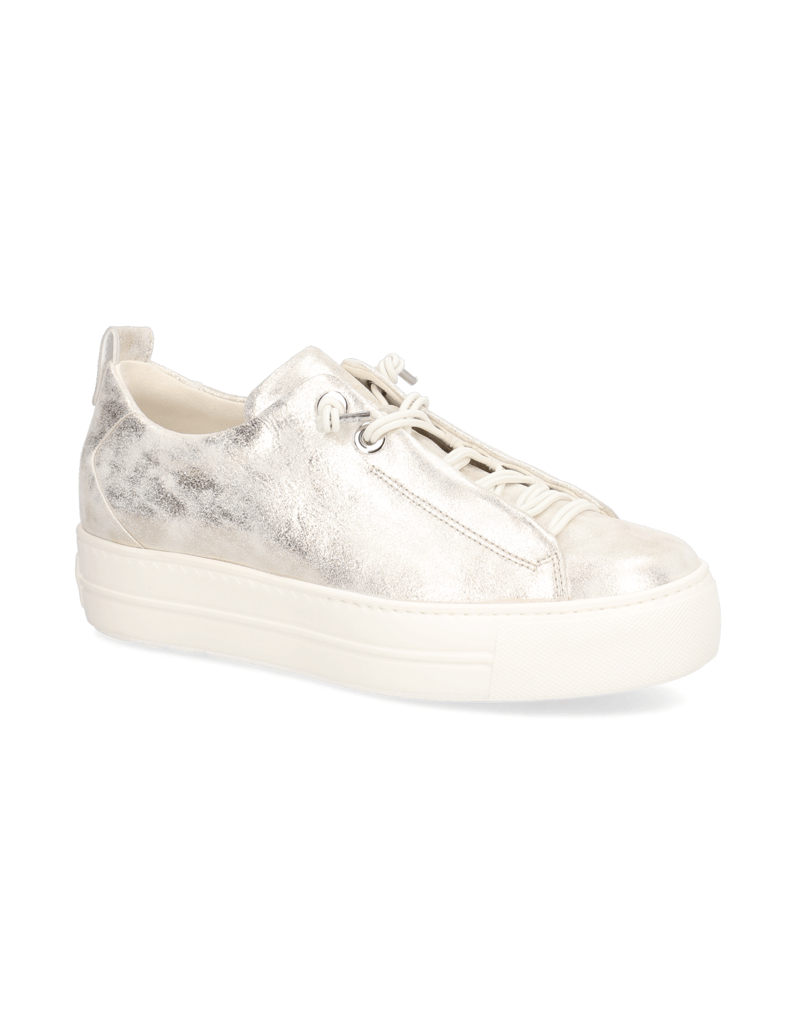 PAUL-GREEN-Nubukleder-Sneaker-silber