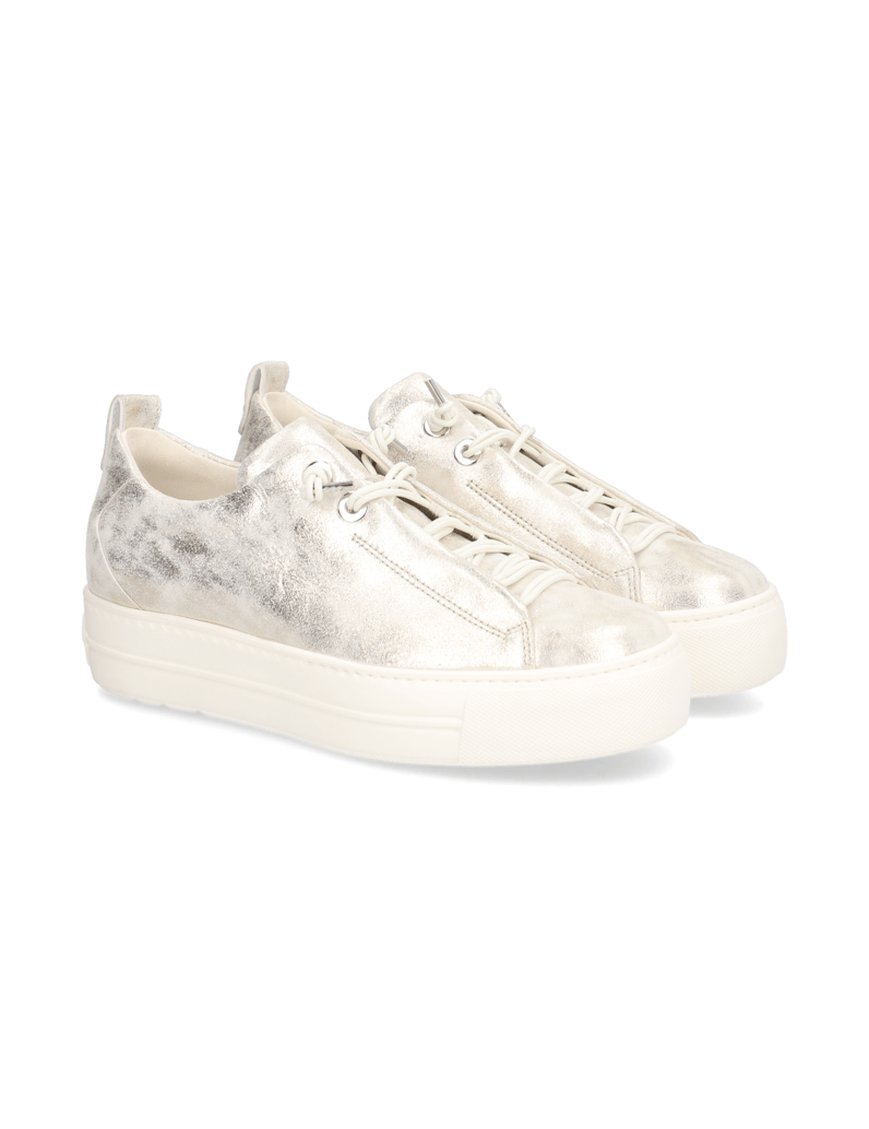 PAUL-GREEN-Nubukleder-Sneaker-silber