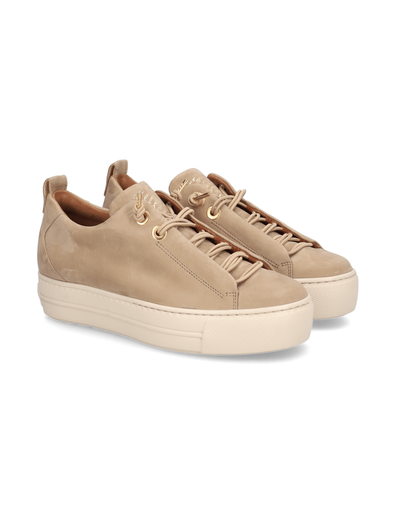 PAUL-GREEN-Nubukleder-Sneaker-silber