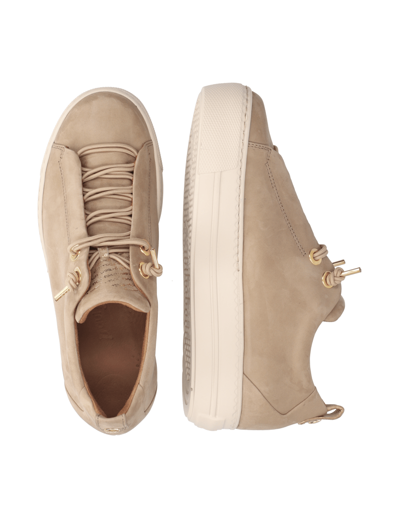 PAUL-GREEN-Nubukleder-Sneaker-silber