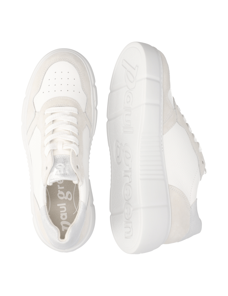 PAUL-GREEN-kombinácia-s-kožou-tenisky-biela