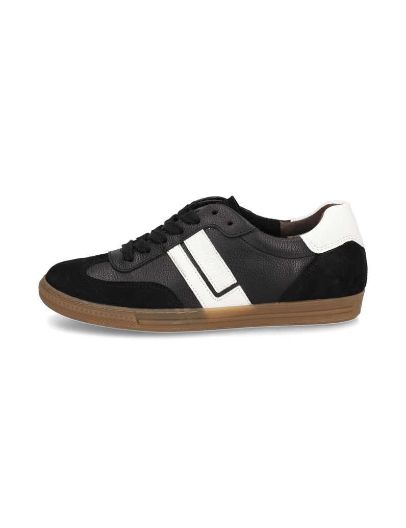 PAUL-GREEN-kombinacija-usnja-superge-črna