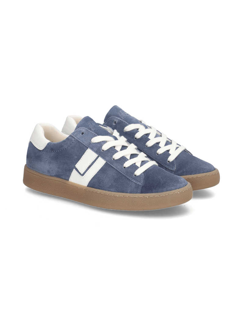PAUL-GREEN-Veloursleder-Sneaker-blau