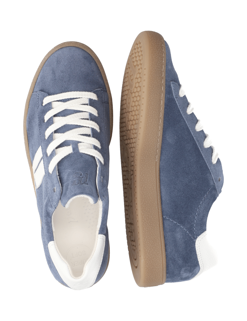 PAUL-GREEN-Veloursleder-Sneaker-blau