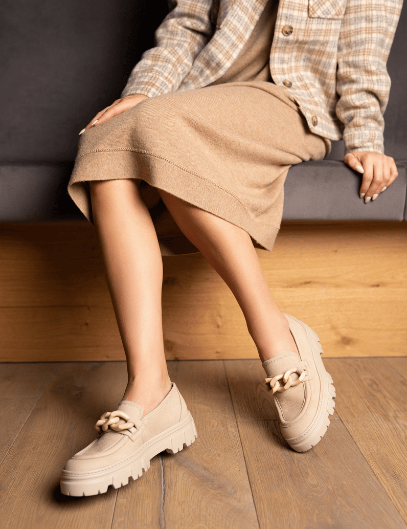 PAUL-GREEN-Nubukleder-Slipper-klassisch