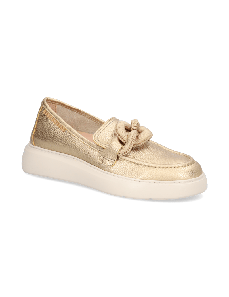 Hispanitas-Glattleder-Slipper-gold