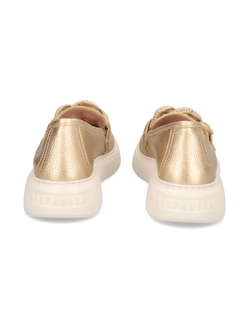 Hispanitas-Glattleder-Slipper-gold