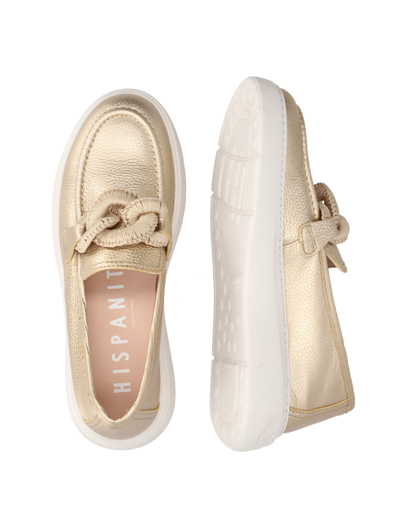 Hispanitas-Glattleder-Slipper-gold