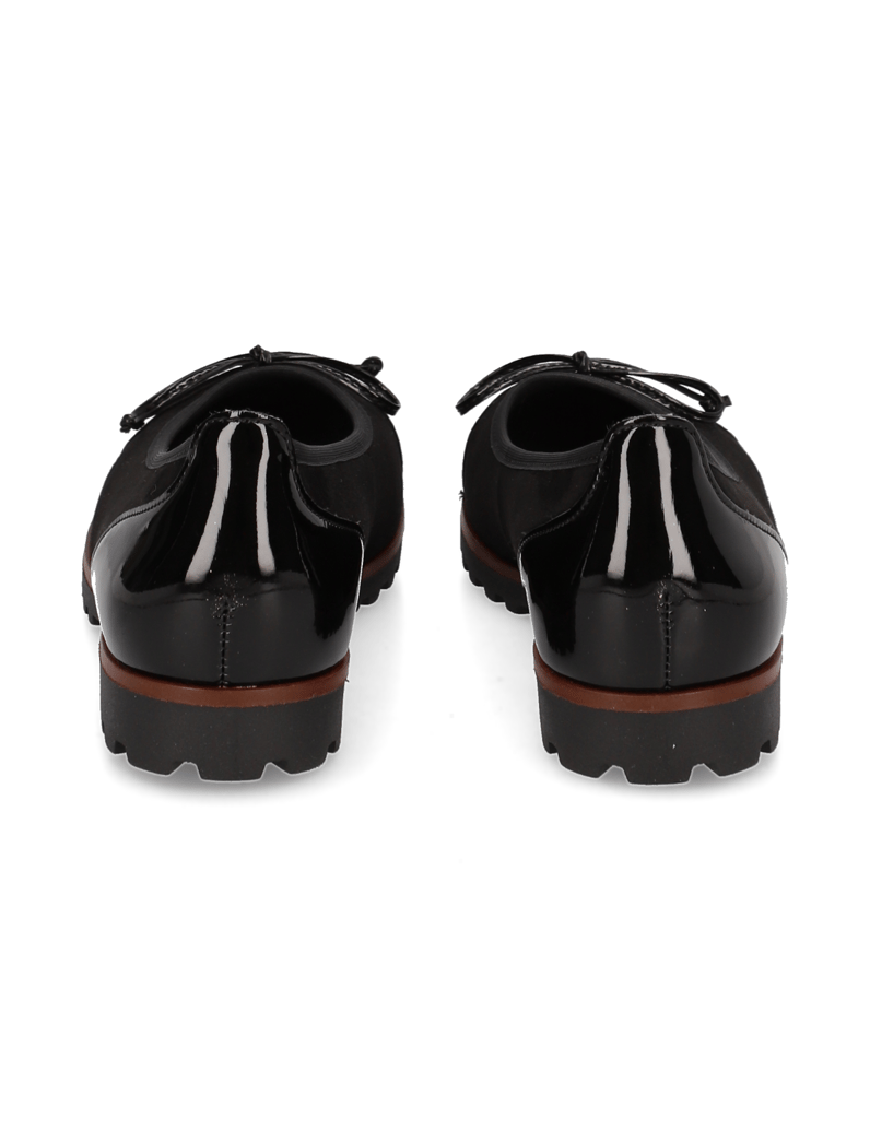 Gabor-Veloursleder-Ballerina-schwarz