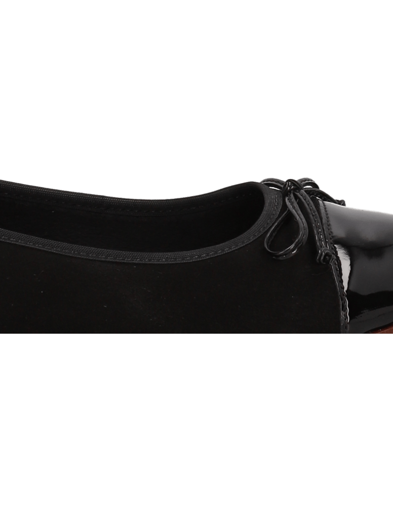 Gabor-Veloursleder-Ballerina-schwarz