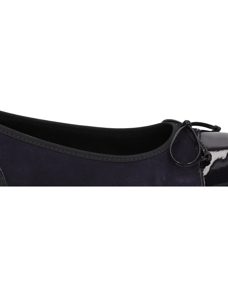 Gabor-Veloursleder-Ballerina-schwarz