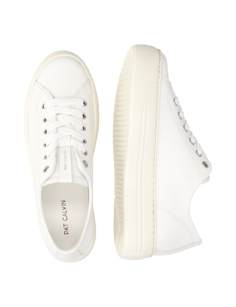 Pat-Calvin-hladká-koža-tenisky-biela