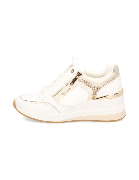 

kombinace kůže tenisky, Bílá