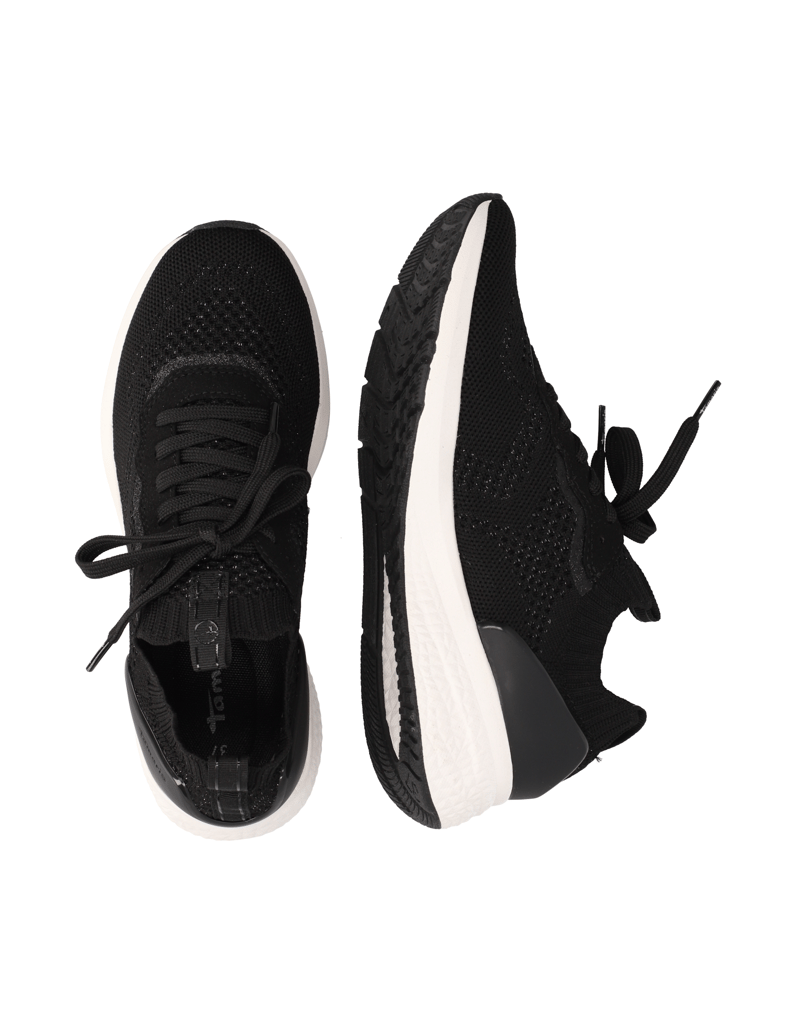 TAMARIS-textil-tenisky-černá