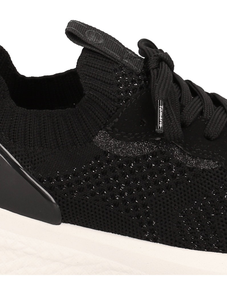 TAMARIS-textil-tenisky-černá