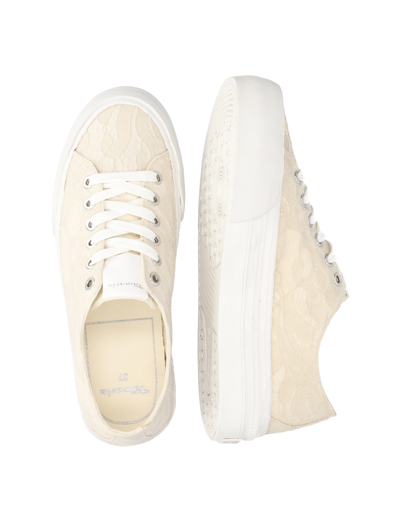 TAMARIS-textil-tenisky-béžová