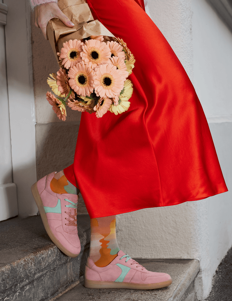 Pat-Calvin-velur-tenisky-růžová