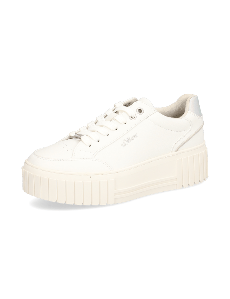 S.Oliver-imitácia-kože-tenisky-biela