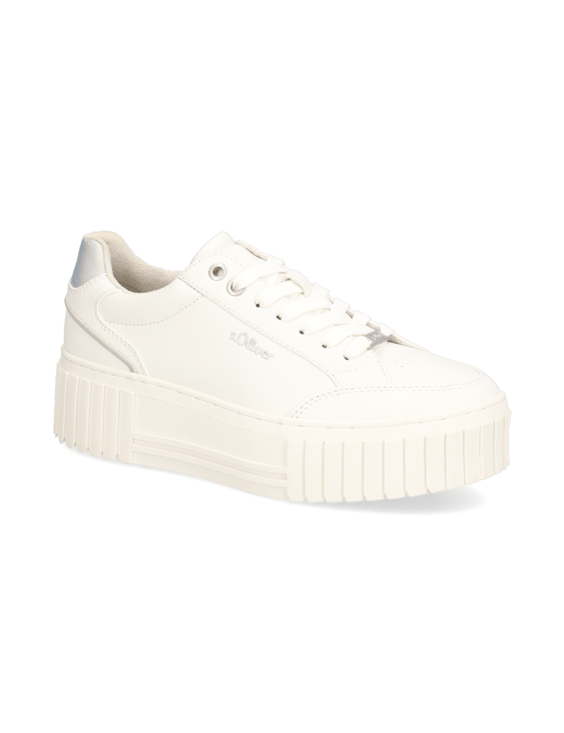 S.Oliver-imitácia-kože-tenisky-biela